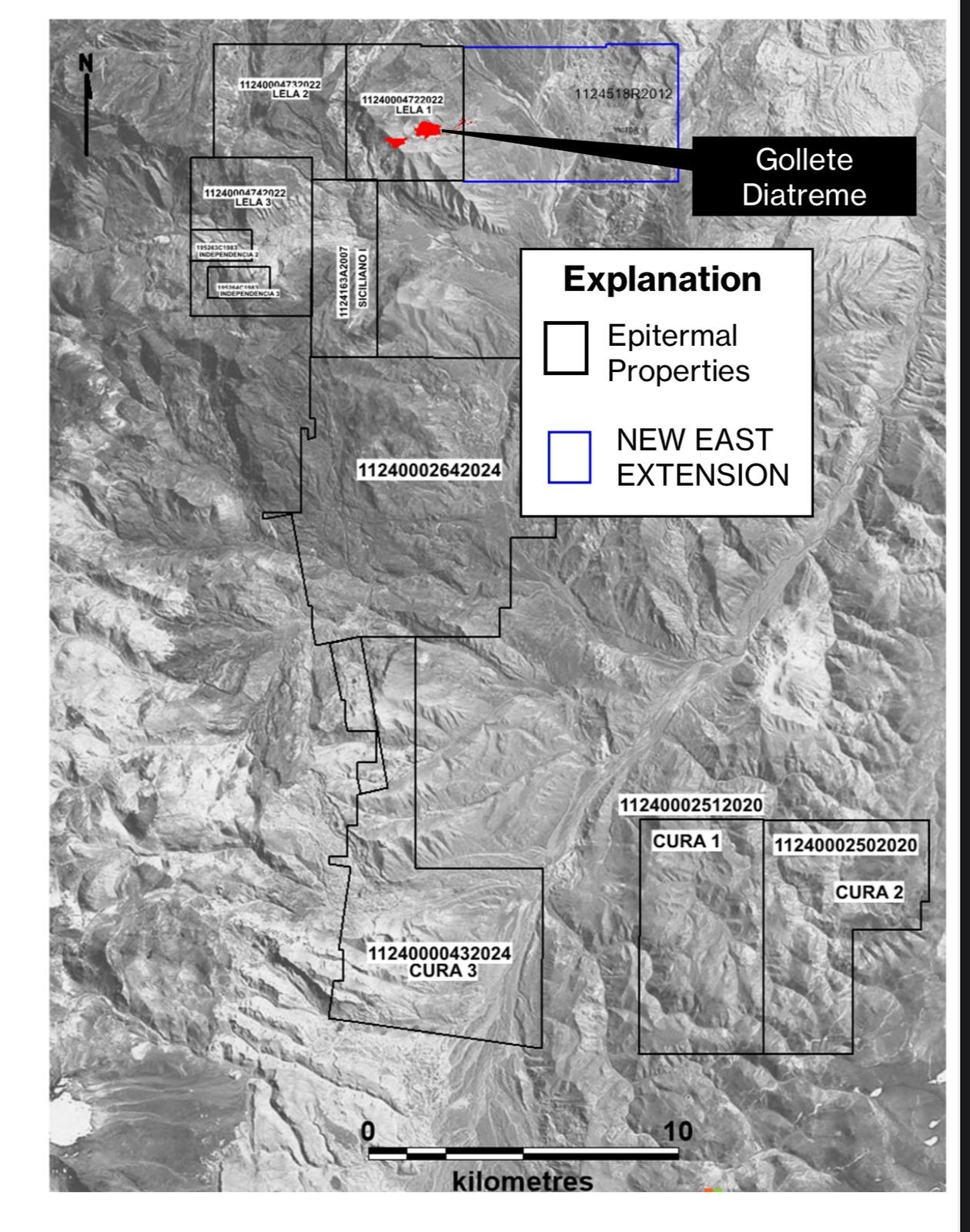 Gollete Project Property and Tenure Map