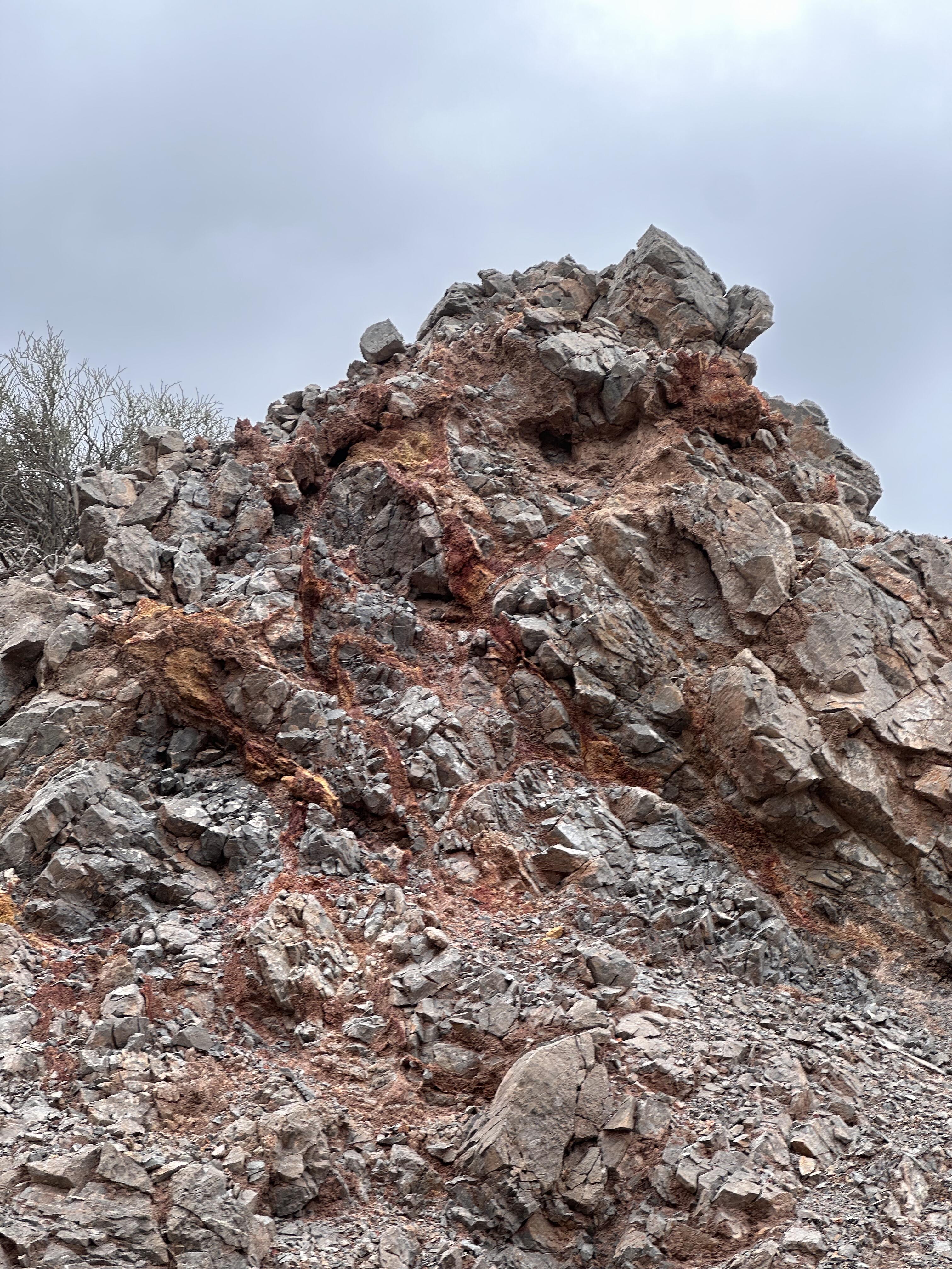 Hand specimen with zinc mineralization